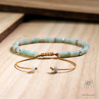 Amazonite Bracelet | Layering Gemstone Heishi Jewelry