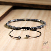 Labradorit Armband | Layering Edelstein Heishi Perlenarmbänder