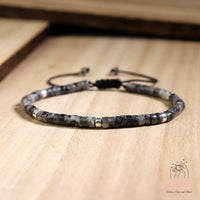 Labradorit Armband | Layering Edelstein Heishi Perlenarmbänder