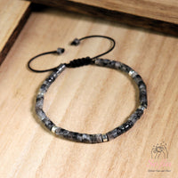 Labradorit Armband | Layering Edelstein Heishi Perlenarmbänder