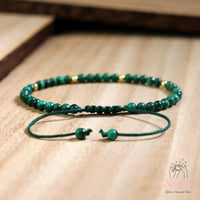 Malachite Bracelet | Delicate Layering Gemstone Jewelry