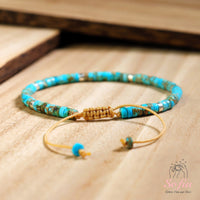 Turquoise Bracelet | Layering Gemstone Heishi Beaded Bracelets