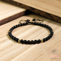 Obsidian Bracelet | Delicate Layering Gemstone Jewelry