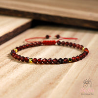 Garnet Bracelet | Delicate Layering Gemstone Jewelry