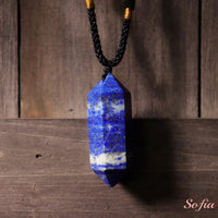 Lapis Lazuli Necklace | Boho Crystal Pendant Jewelry
