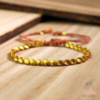 Copper Beads Bracelet | Delicate Layering Gemstone Jewelry