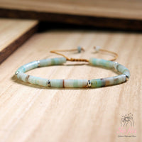 Amazonite Bracelet | Layering Gemstone Heishi Jewelry