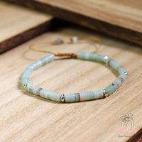 Amazonite Bracelet | Layering Gemstone Heishi Jewelry