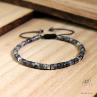 Labradorit Armband | Layering Edelstein Heishi Perlenarmbänder