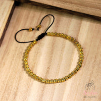 Kupferarmband mit Perlen | Zarter Lagen-Edelsteinschmuck