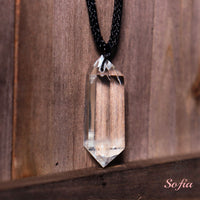 Clear Quartz Necklace | Boho Crystal Pendant Jewelry