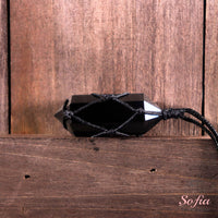 Obsidian Necklace | Boho Crystal Pendant Jewelry