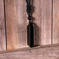 Obsidian Necklace | Boho Crystal Pendant Jewelry