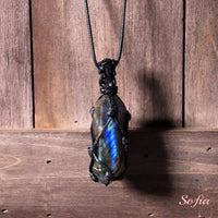 Labradorite Necklace | Boho Crystal Pendant Jewelry