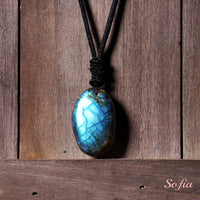 Labradorite Necklace | Boho Crystal Pendant Jewelry