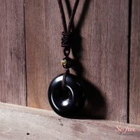 Obsidian Necklace | Boho Crystal Pendant Jewelry