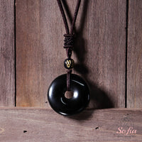 Obsidian Necklace | Boho Crystal Pendant Jewelry