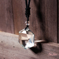 Clear Quartz Necklace | Boho Crystal Pendant Jewelry
