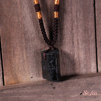 Tourmaline Necklace | Boho Crystal Pendant Jewelry