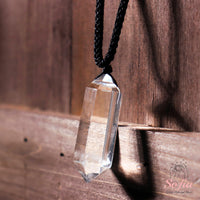 Clear Quartz Necklace | Boho Crystal Pendant Jewelry