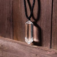 Clear Quartz Necklace | Boho Crystal Pendant Jewelry