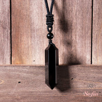 Obsidian Necklace | Boho Crystal Pendant Jewelry