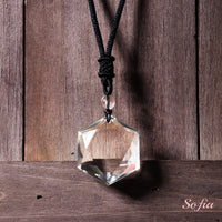Clear Quartz Necklace | Boho Crystal Pendant Jewelry