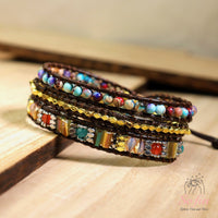 Jasper Wrap Bracelet | Crystal Jewelry