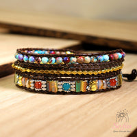 Jasper Wrap Bracelet | Crystal Jewelry