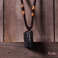 Tourmaline Necklace | Boho Crystal Pendant Jewelry