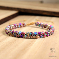 Sea Sediment Jasper Bracelet | Layering Gemstone Jewelry