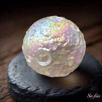 Angel Aura Quartz Sphere Moon | Crystal Stone Decor