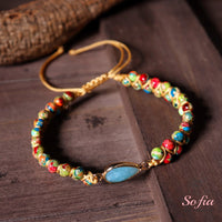 Amazonite & Jasper Bracelet | Layering Gemstone Jewelry