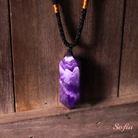 Amethyst Necklace | Boho Crystal Pendant Jewelry