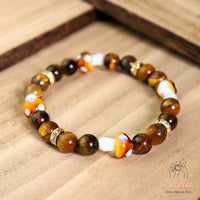 Tigers Eye Mushroom Bracelet | Crystal Jewelry