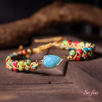 Amazonite & Jasper Bracelet | Layering Gemstone Jewelry