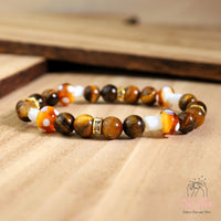 Tigers Eye Mushroom Bracelet | Crystal Jewelry