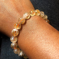 Citrine Stretch Bracelet | Beaded Crystal Jewelry
