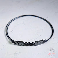 Hematite Anklet | Minimalist Design Crystal Jewelry