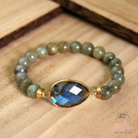 Labradorite Stretch Bracelet | Crystal Jewelry