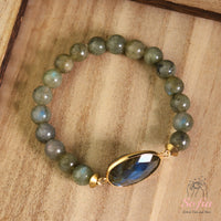 Labradorite Stretch Bracelet | Crystal Jewelry