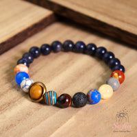 Galaxy Planet Bracelet | Beaded Crystal Jewelry