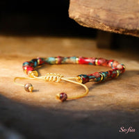 Imperial Jasper Bracelet | Delicate Layering Gemstone Jewelry