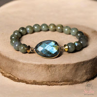 Labradorite Stretch Bracelet | Crystal Jewelry