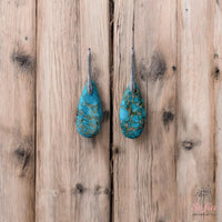 Blue Jasper Earrings | Boho Drop Earring | Crystal Jewelry
