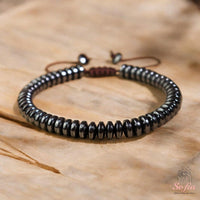 Hematite Beaded Bracelet | Layering Gemstone Jewelry
