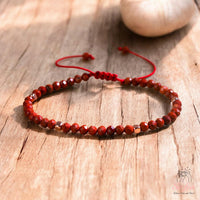 Red Jasper Bracelet | Delicate Layering Gemstone Jewelry