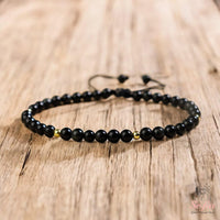 Obsidian Bracelet | Delicate Layering Gemstone Jewelry