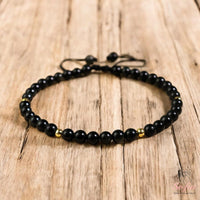 Obsidian Bracelet | Delicate Layering Gemstone Jewelry