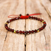 Garnet Bracelet | Delicate Layering Gemstone Jewelry